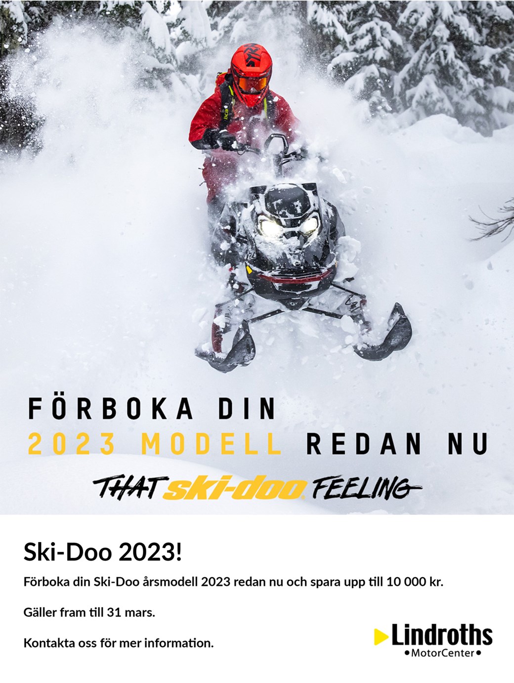 Förhandsboka Ski-Doo 2023!