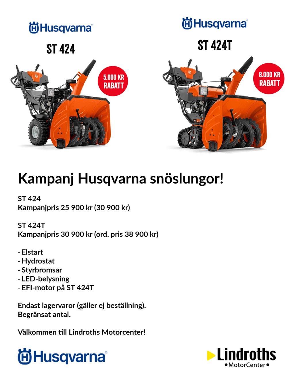 Kampanj Husqvarna snöslungor!