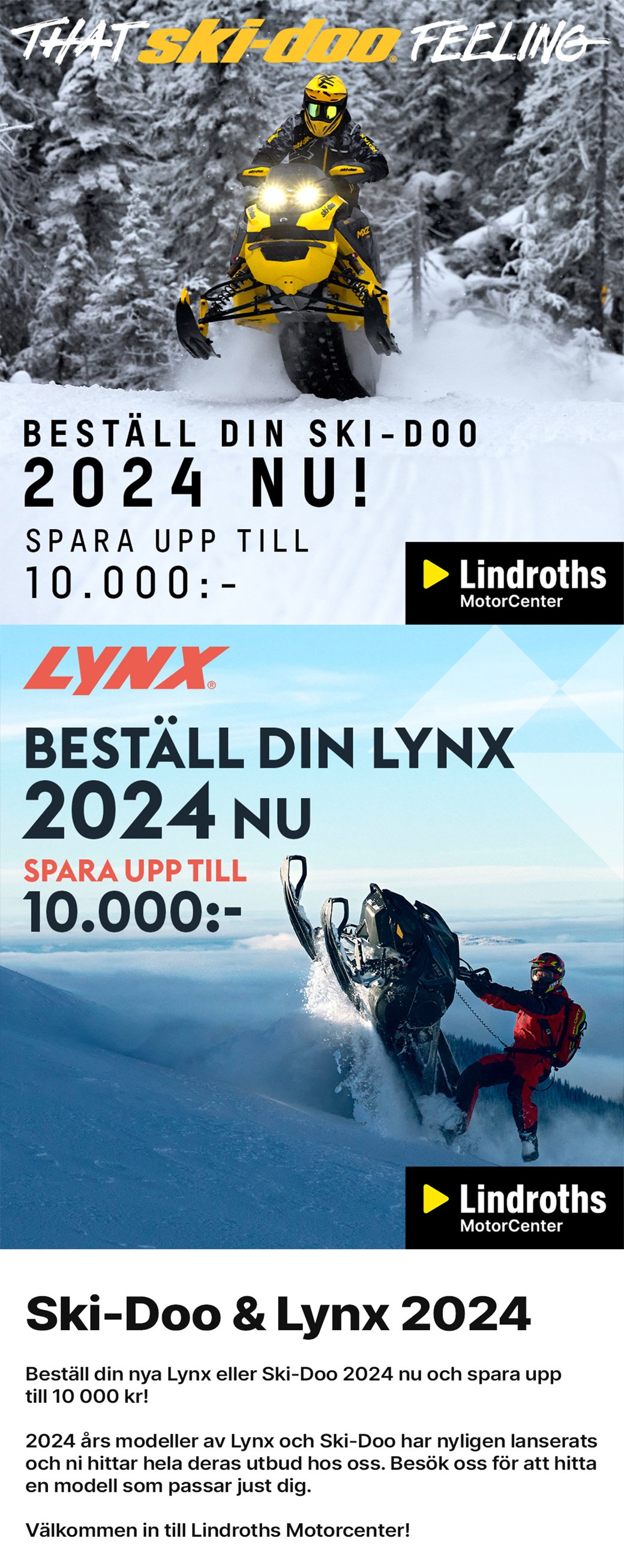 Ski-Doo & Lynx 2024