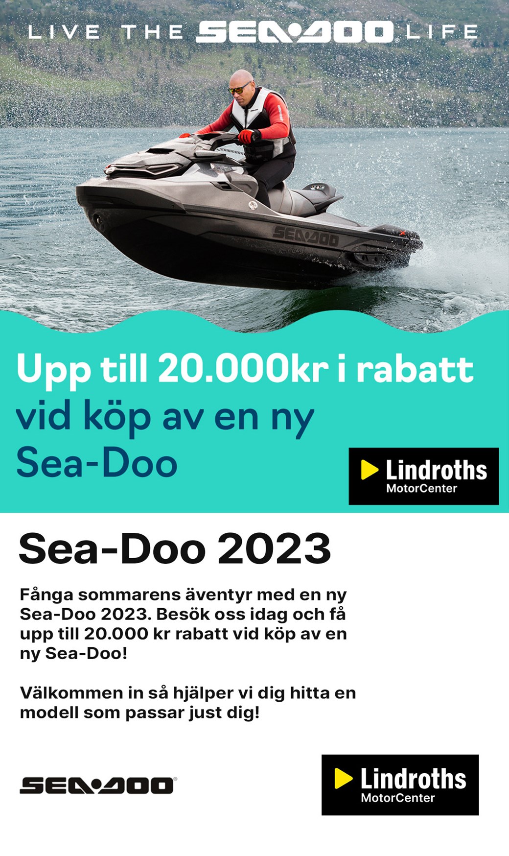 Sea-Doo 2023 - upp till 20.000 kr rabatt!