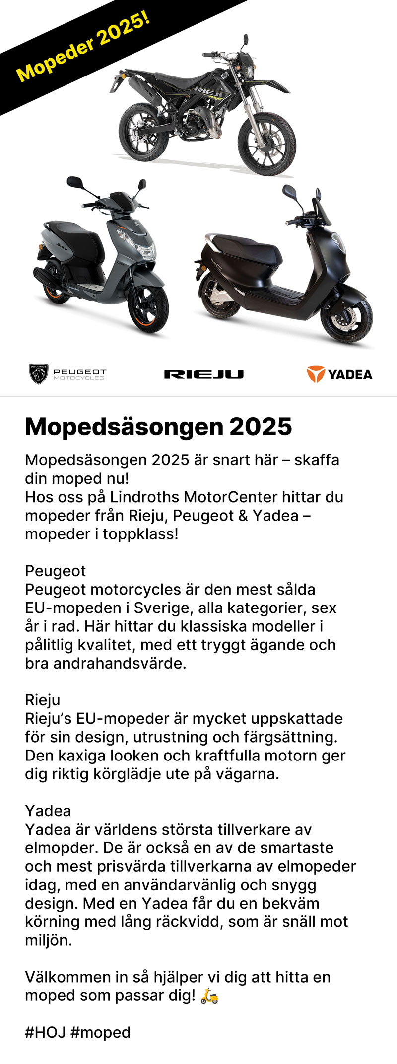Mopedsäsongen 2025!