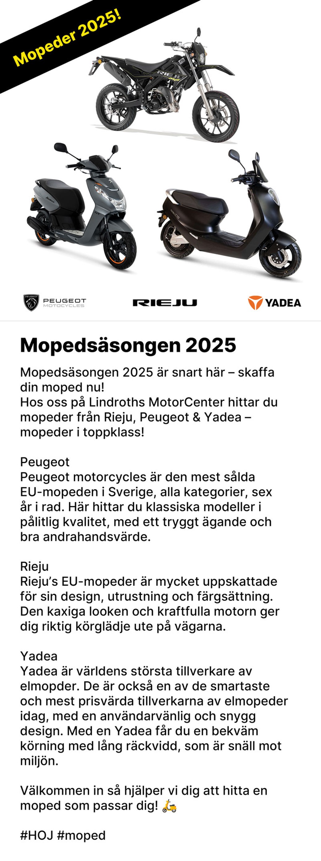 Mopedsäsongen 2025!