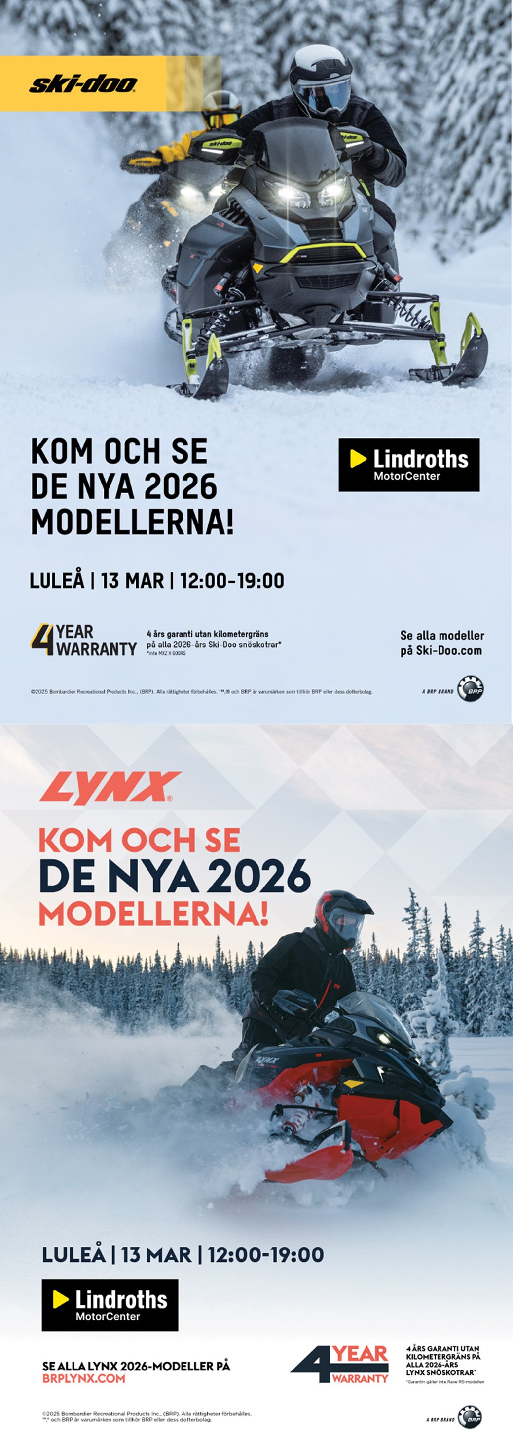 Ski-Doo & Lynx 2026!