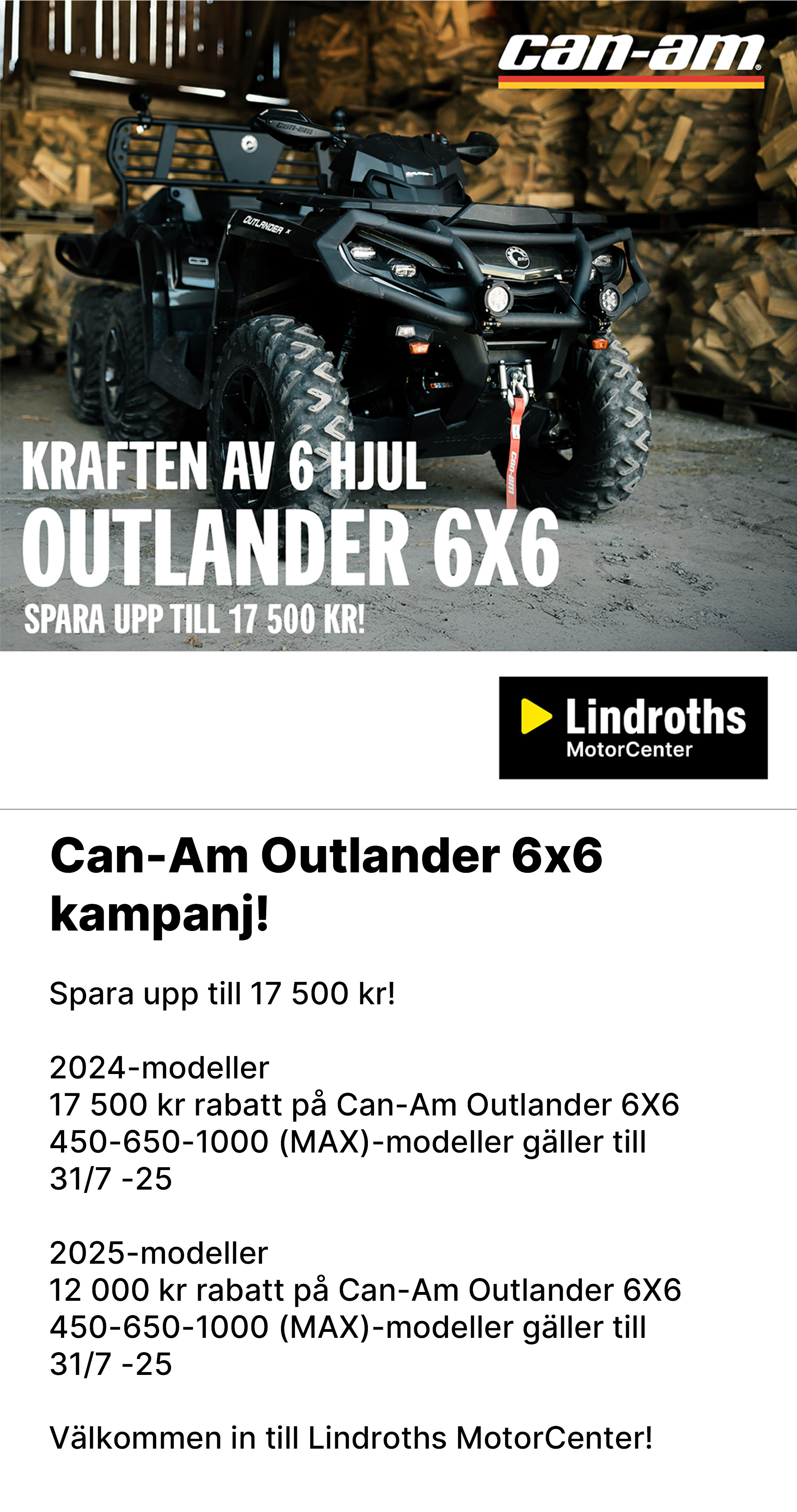 Can-Am Outlander kampanj!