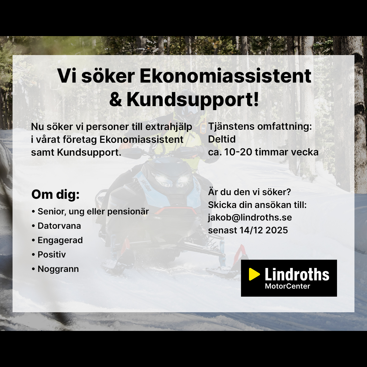 Vi söker Ekonomiassistent & Kundsupport