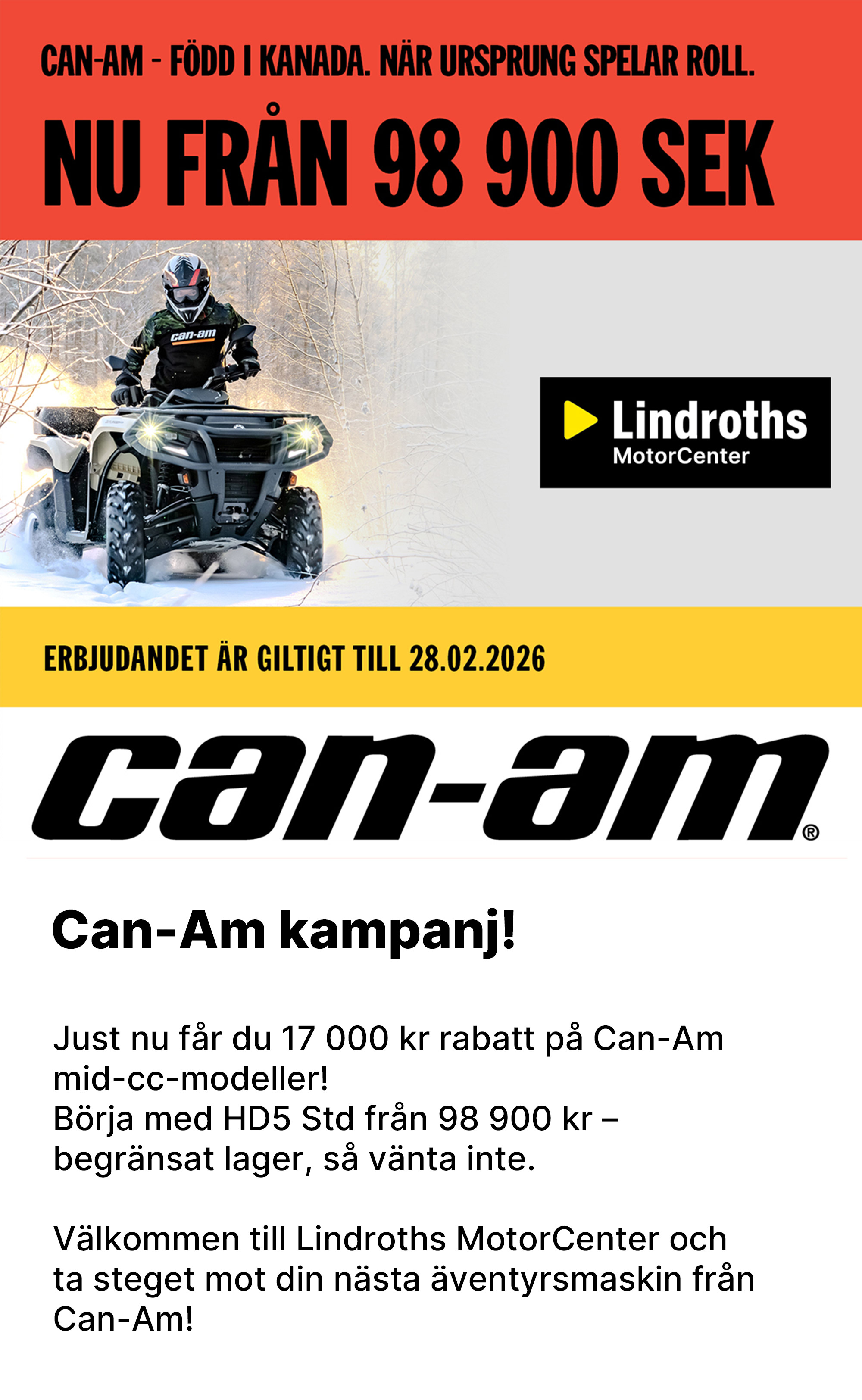 Can-Am kampanj!