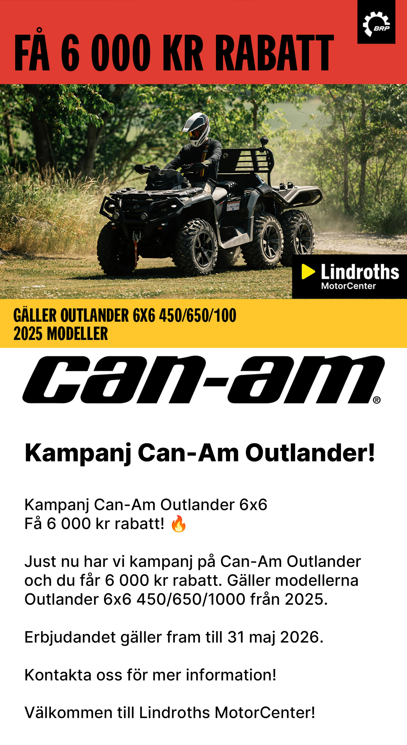 Can-Am Outlander 6x6!