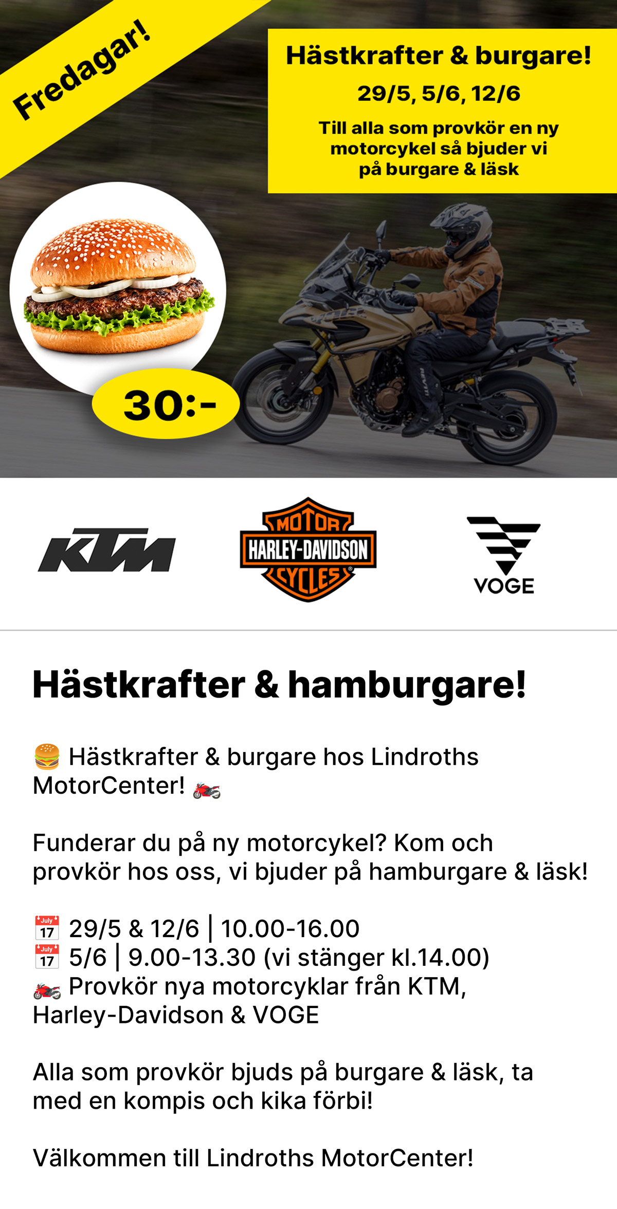 Hamburgare & hästkrafter!